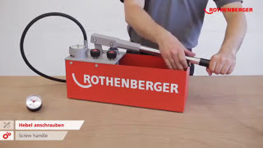 Опрессовочный насос Rothenberger RP 50 (50 бар) видео