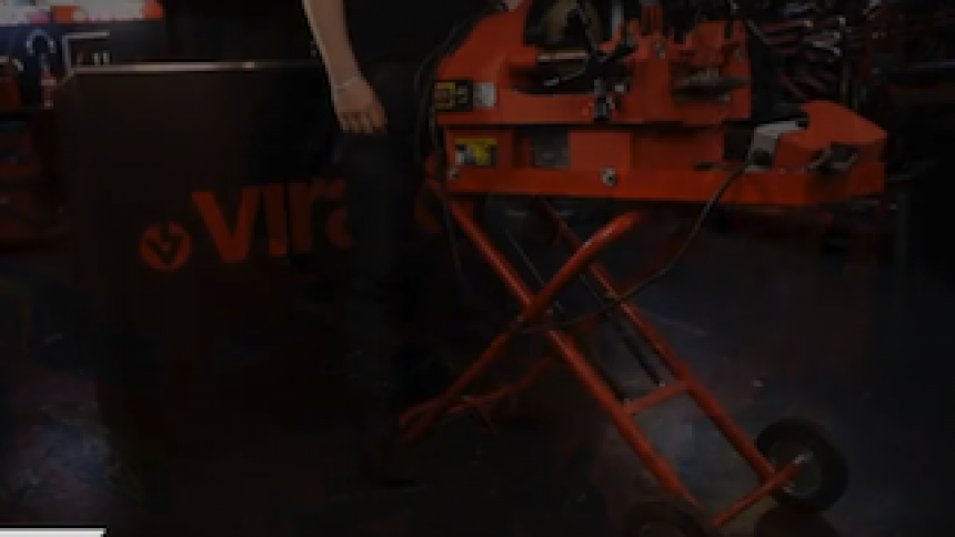 Станок резьбонарезной Virax до 2 дюймов видео
