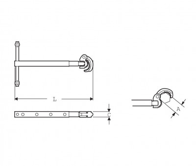 Телескопический ключ для моек 10 - 32 мм