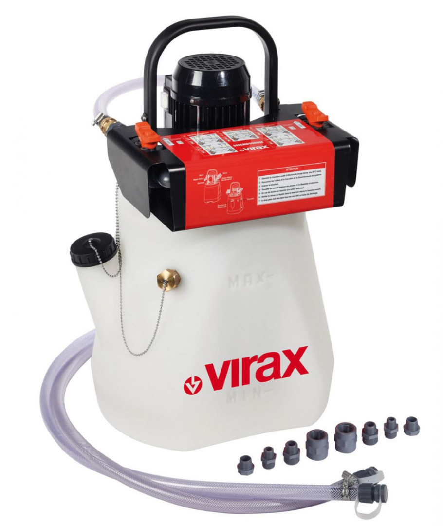 Насос электрический Virax для промывки систем отопления, котлов, радиаторов, полов с подогревом, 30 л/мин
