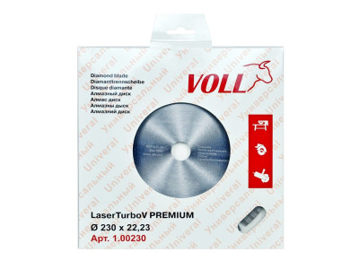 Алмазный диск VOLL LaserTurbo V PREMIUM 230 х 22.23 мм
