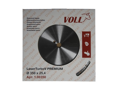 Алмазный диск VOLL LaserTurbo V PREMIUM 350 х 25.4 мм
